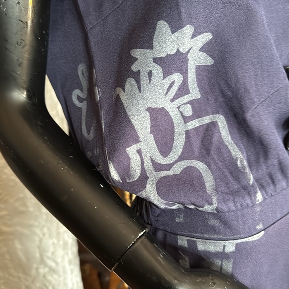 Navy tank dress with French graffiti - Picture 4 of 7